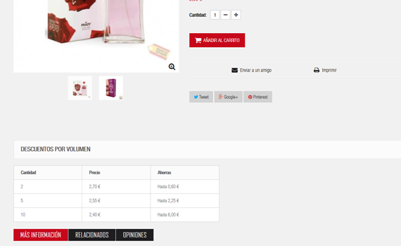 Ahorrar comprando más cantidad Descuentos por volumen de compra